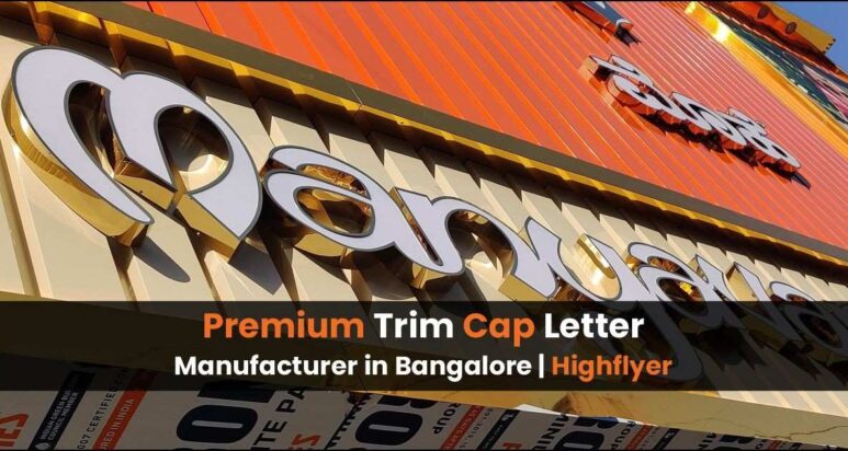 Trim cap letter signboard
