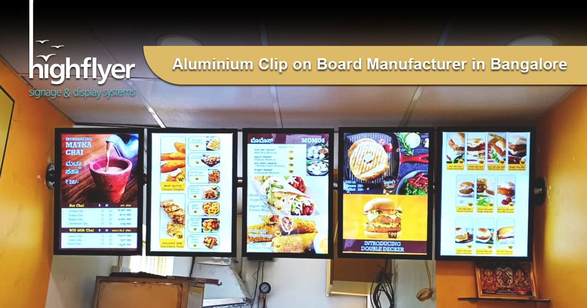 Aluminium Clip On Board Manufacturer in Bangalore - Highflyer