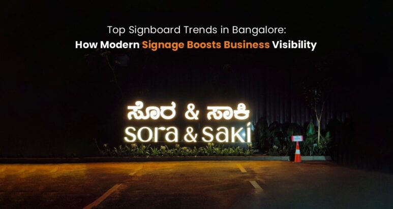 LED 3D aluminum channel letters, Branding with Sora & saki