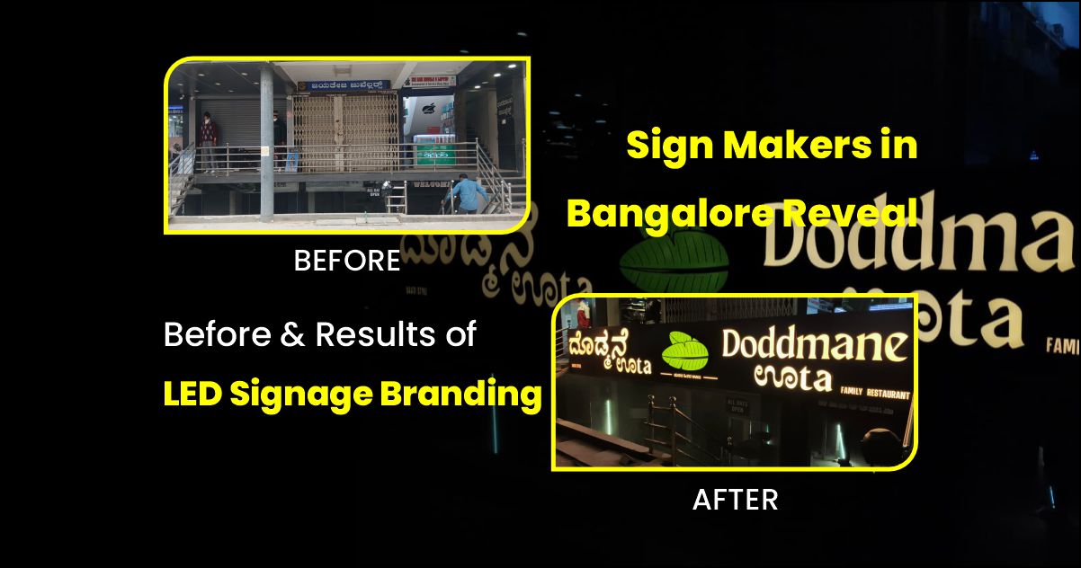 Signage board in Bangalore